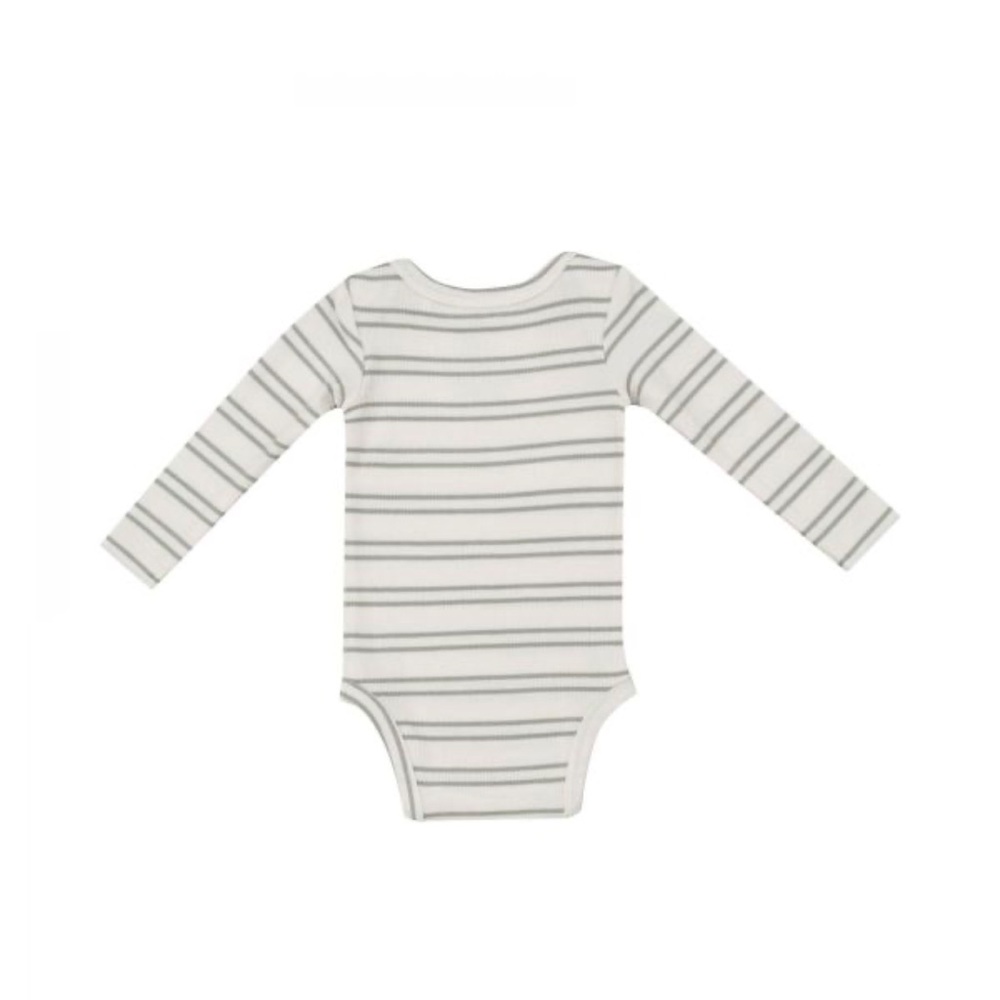 Angel Dear Striped Long Sleeve Baby Onesie